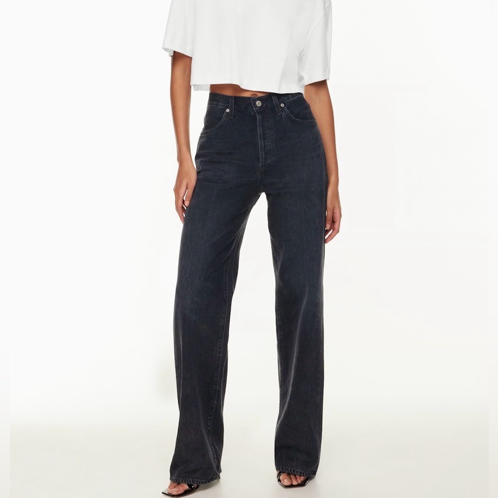 $350 Citizens of Humanity Annina Jean
High-rise wide-leg jeans US 34 New - Picture 2 of 6
